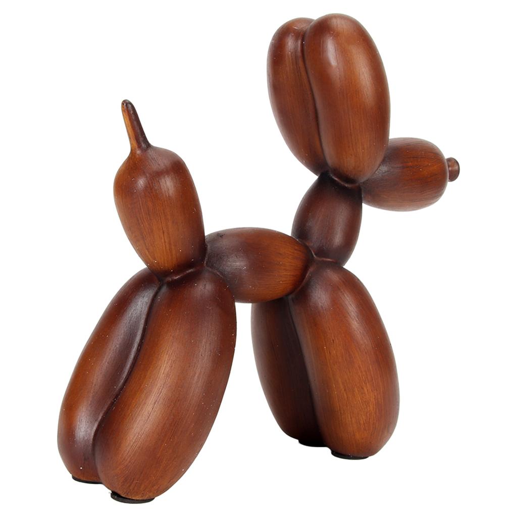 Balloon Dog Statue Colorfast Resin Smoothing Safe Durable Decorative Dog Figurine for Family Office