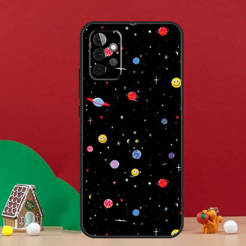 

Black Moon Stars Space Astronaut Case For Samsung Galaxy A56 A33 A13 A36 A23 A52 A32 A12 A54 A34 A14 A16 A53 A15 A35 A55 A17 Samsung A72