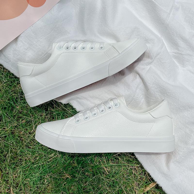 

Маленькие белые туфли базовые кожаные кроссовки для пары спортивная обувь для встреч студенческая обувь для скейтбординга резиновые туфли Райан 39 белый