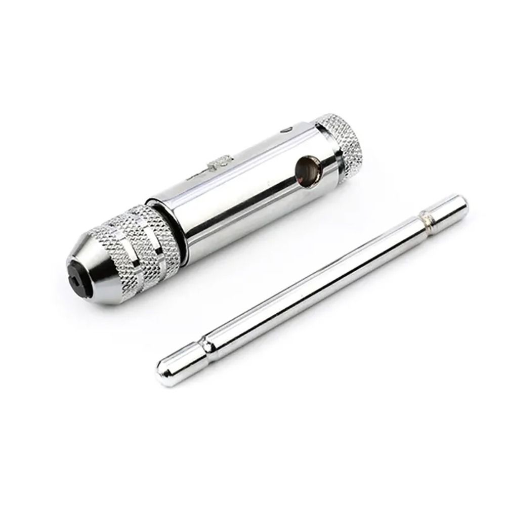 1 Stück M3-8 M5-12 Gewindebohrerhalter Männliches Gewinde Verstellbarer T-Griff Ratsche Metrischer Stecker Verlängerter Gewindebohrer-Schraubenhalter
