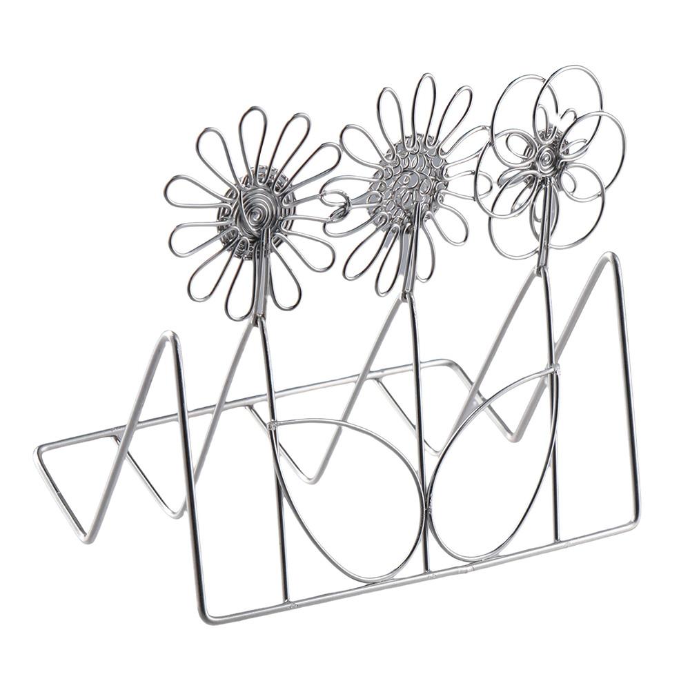 Convenient Metal Professional Desk Card Holder Desk Organizer Office Supply Business Card Holder