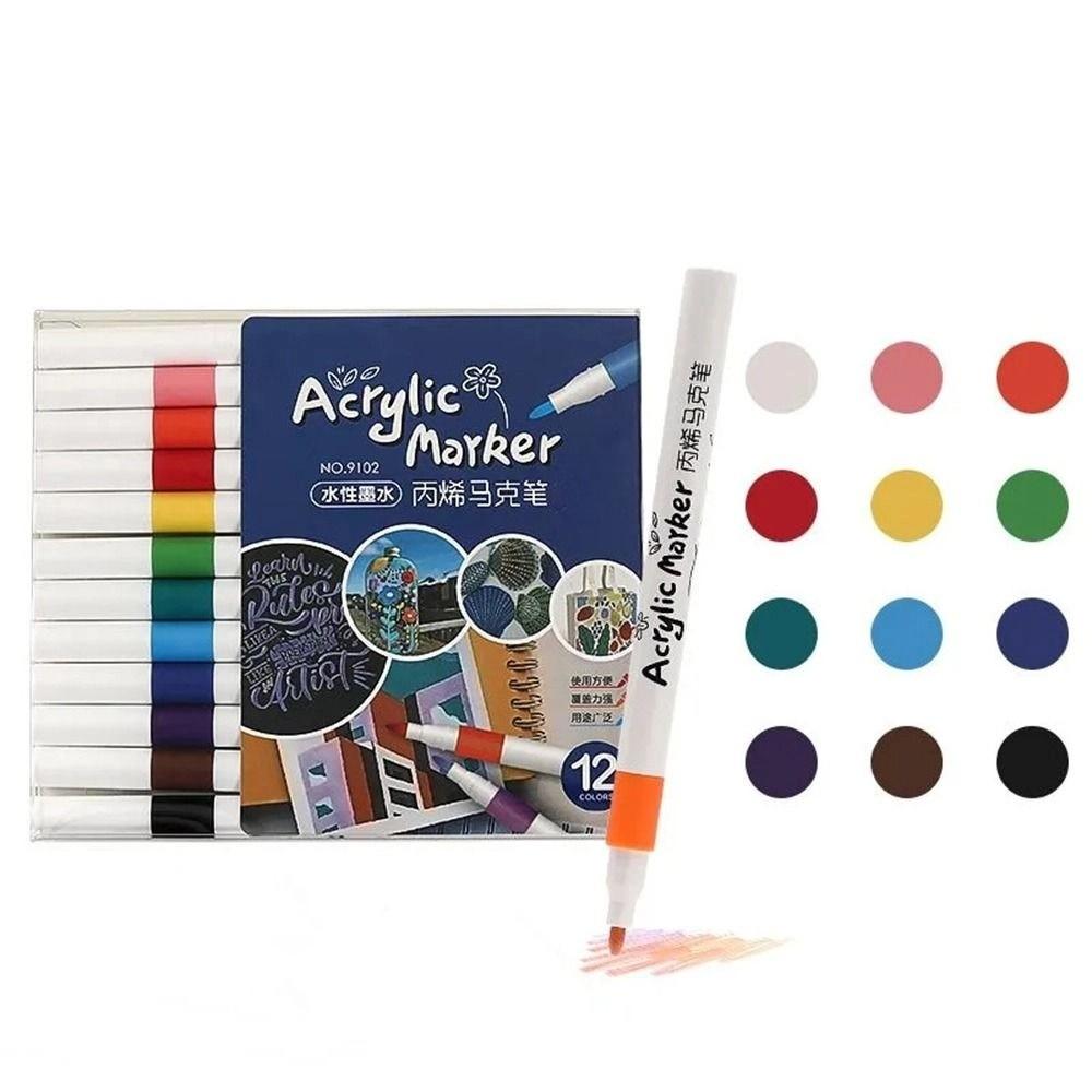 Graffiti Acrylic Paint Marker Set Non-toxic Colorful Painting Pen  Kids Children