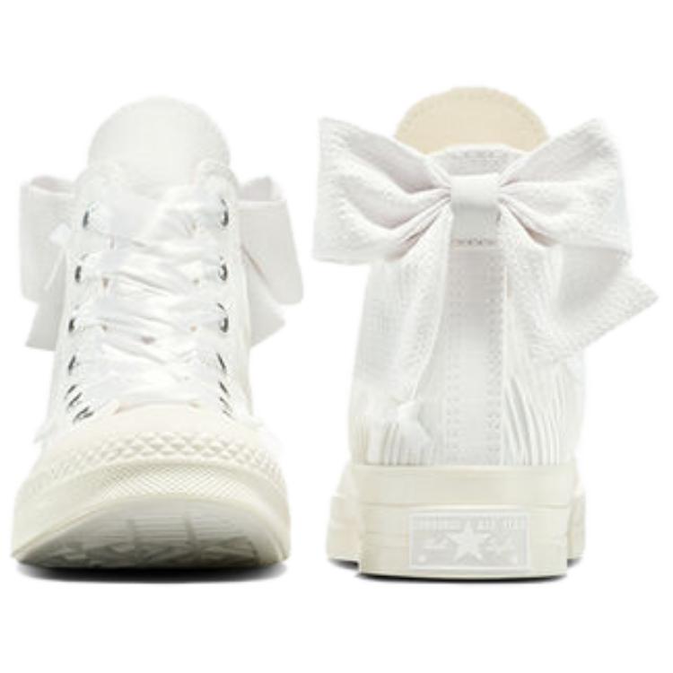 Converse Chuck 70 High Bows Unisex Sneakers White Egret A15191C