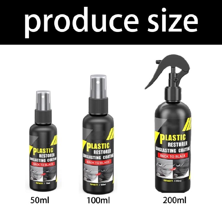 Auto Trim Restoration Liquid Ceramic Coating with 24 Hour Curing Car Plastic Revitalizer Auto Leather Restore Polish