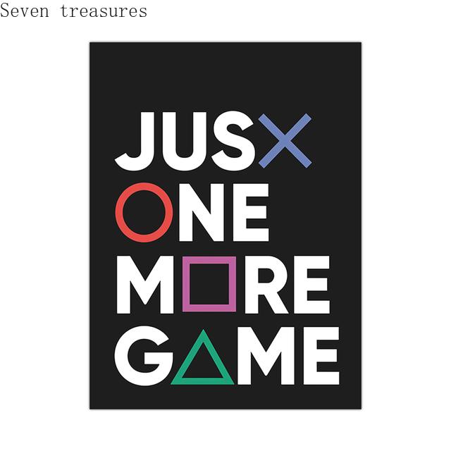 Gamepad Illustration for Kids Room, Boys Game Posters, Wall Art, Canvas Painting Prints, Room Decoration, Pictures, Joystick