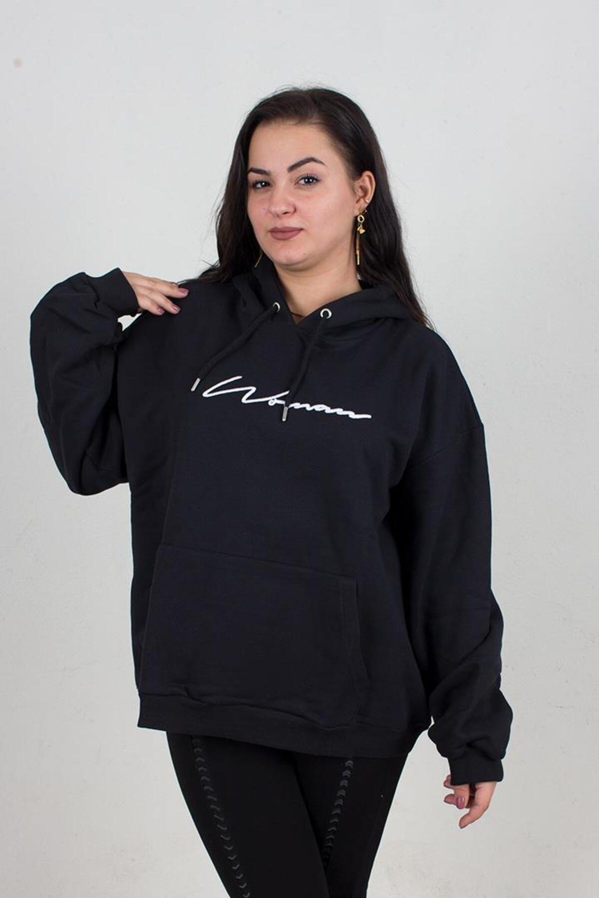 

Women s Style Big Size Sweatshirt Plus Size Hooded Wool Sweat Colored 3XL