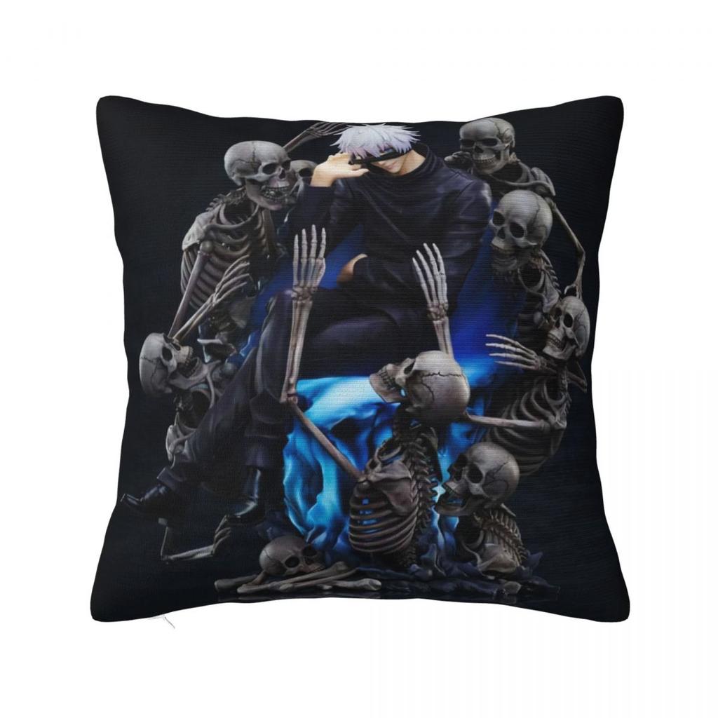 Gojo Satoru Jujutsu Kaisen Pillow Case Kawaii Pillow Cover Square Pattern Cushion Cover Pillowcases For Wedding Party Home Decor