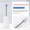 Nail Drill Bits Electric Grinding Head T Shape Emery Exfoliating Remove Dead Skin Clean For Gel Nail Polish Manicure Cutter