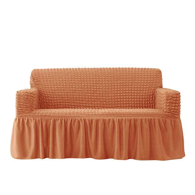 1 /2 /3 /4 ადგილიანი Seersucker დივანის გადასაფარებლები გაჭიმვა დივანის საფარი სქელი კუთხის დივანის გადასაფარებელი დამცავი სახლის ელასტიური სავარძლის საფარისთვის