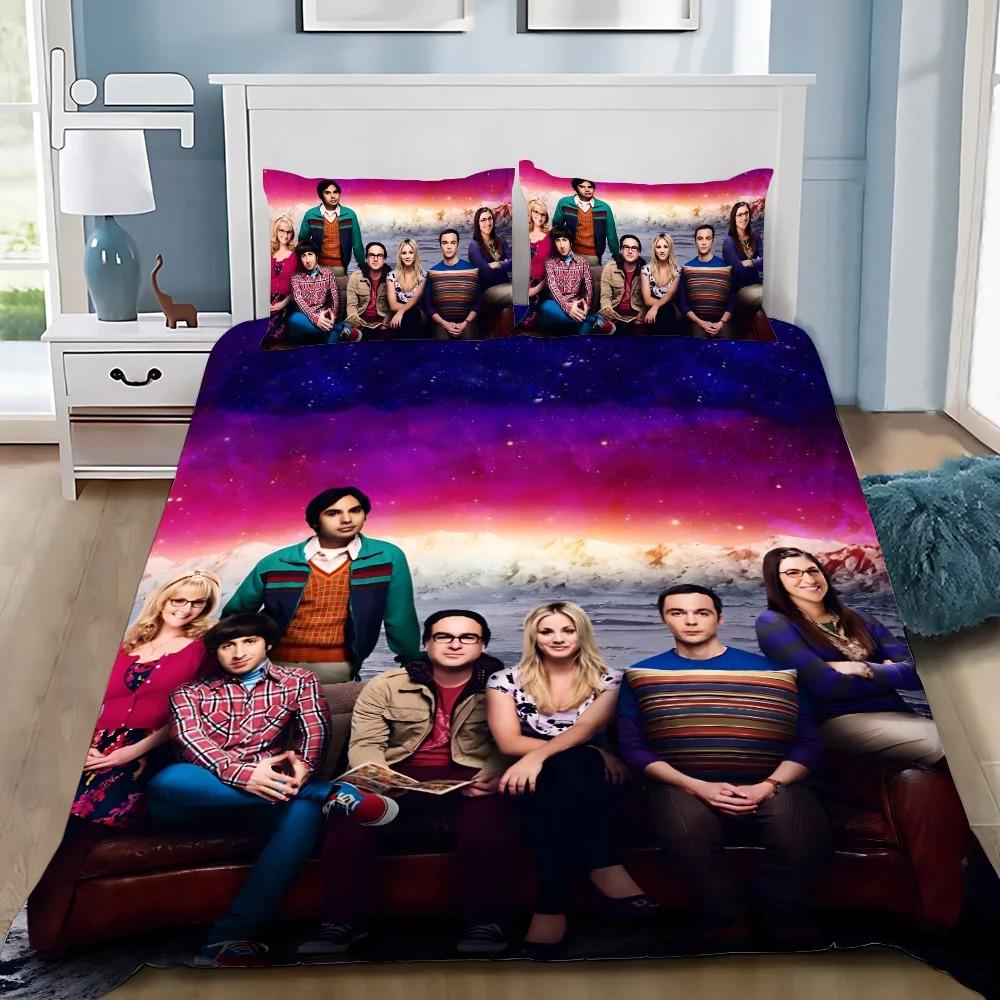 

Duvet Cover Pillowcase Bedding Set The Big Bangs Theorys Adult Boy Girl Bedroom Decoration Children Gift Single Double Large EU Single(135*200cm)3pcs