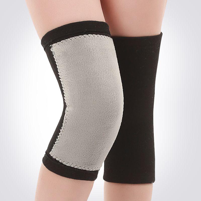 Unisex Fleece-Lined Knee Warmers Leg Covers for Air-Conditioned Rooms Knee Protection Cold Resistance