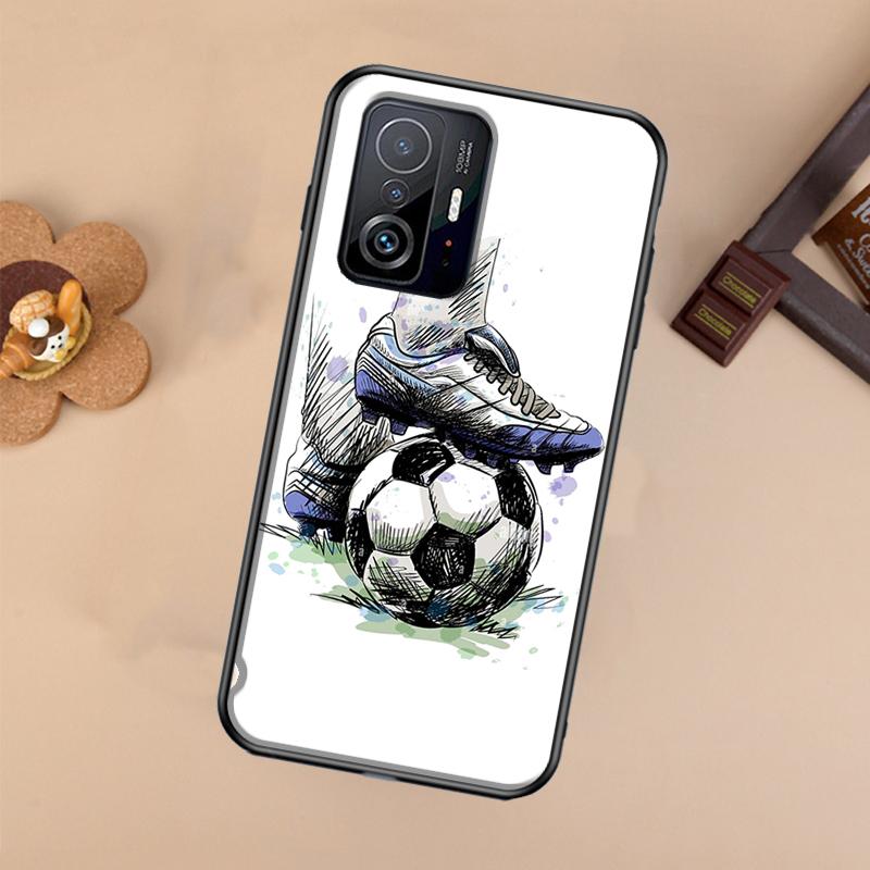 Football Case For Xiaomi POCO X7 X6 Pro X3 X5 M6 F3 F5 F6 Pro 11T 12T 13T 14T Pro 13 14 Ultra Cover