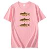 Vintage Lake Trout Rainbow Trout And Brook Trout Graphic T Shirts Cotton Short Sleeve Tshirts Unisex New Shirts And Tshirts