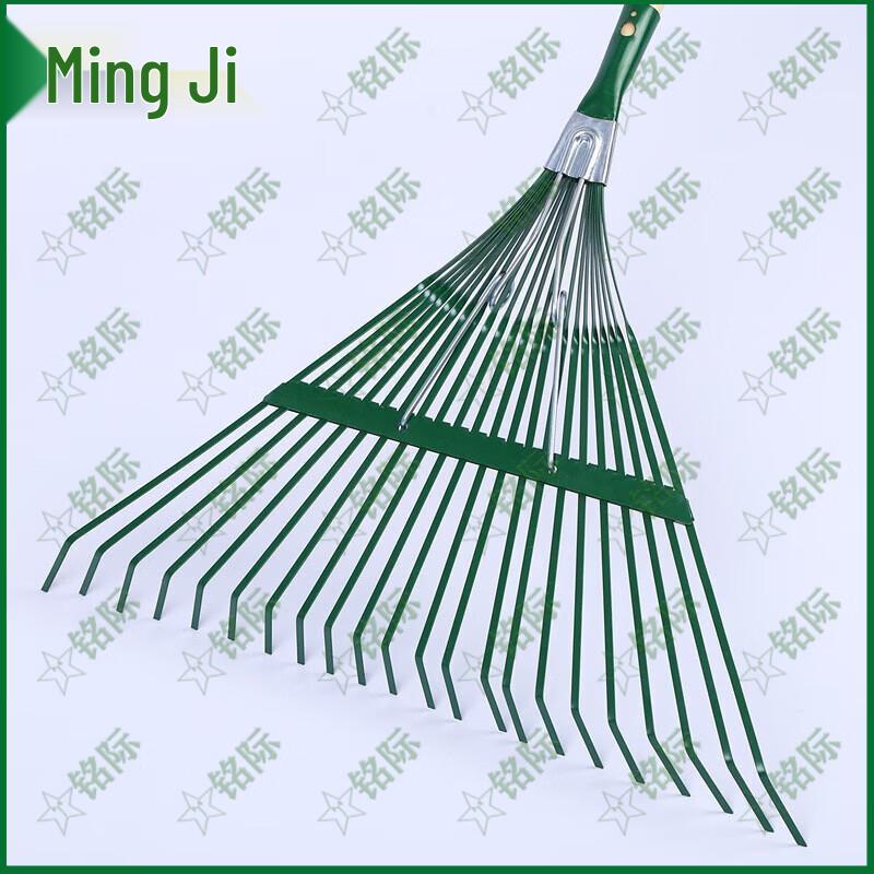 Mingji Green 22-Tooth Iron Grass Rake