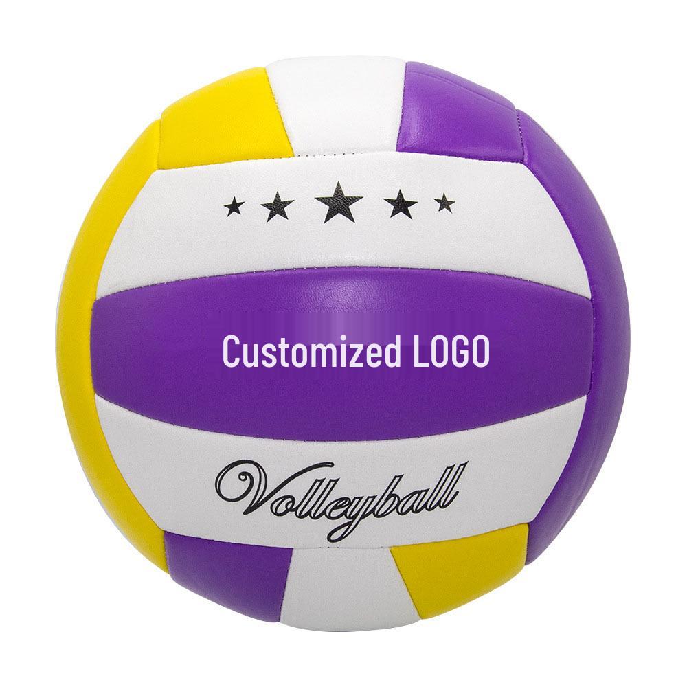 Durable PVC Non-Slip Volleyball: Soft Machine-Sewn, Multi-Style for Indoor & Outdoor Training