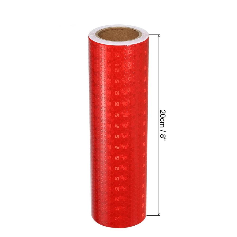 

20см*5М Блестящая Красная Светоотражающая Лента Предупреждение о Безопасности Декоративная Наклейка Защитная Светоотражающая Лента Полоса Мотоциклетные Светоотражатели Наклейки