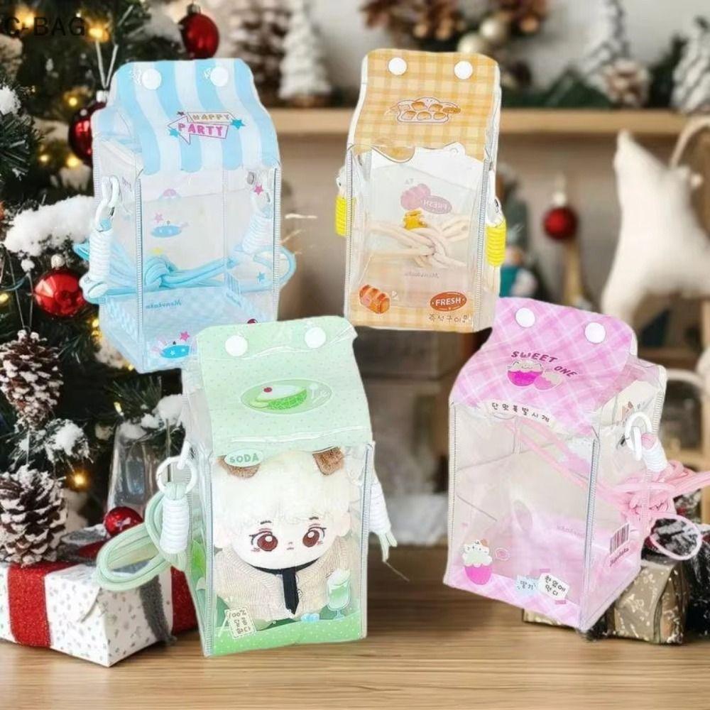 Transparent Doll Carrying Case With Lanyard Storage Bag Doll Doll Display Bag Bag Decoration