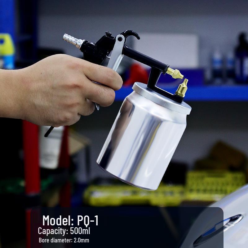 Pneumatic Spray Gun for Car and Latex Paint - Compact Household Tool