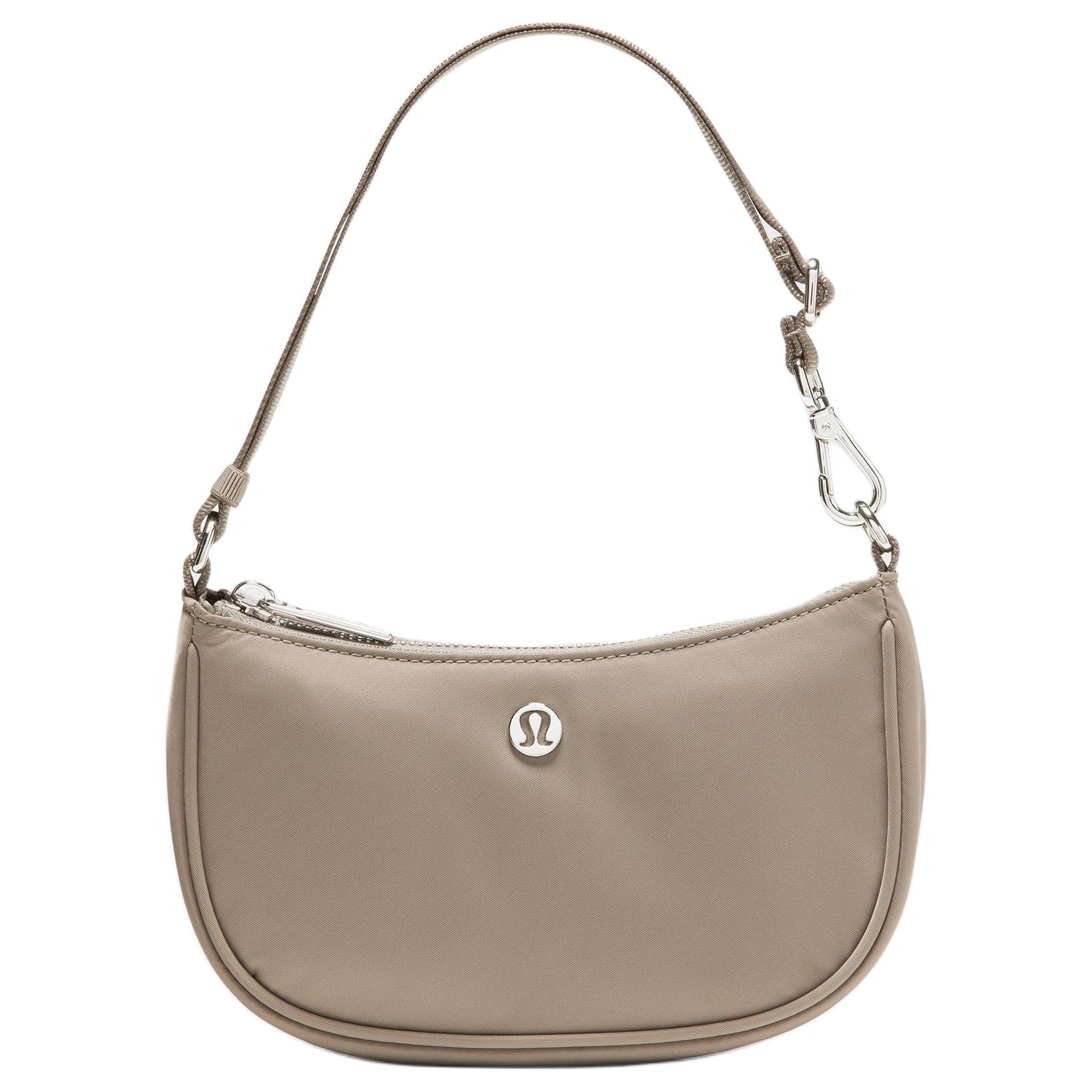 

Lululemon City Essentials 1L Metallic Logo Nylon Mini Shoulder Bag Women bags Warm-Brown-Grey LW9FRIS-070108 Warm Umber Gray