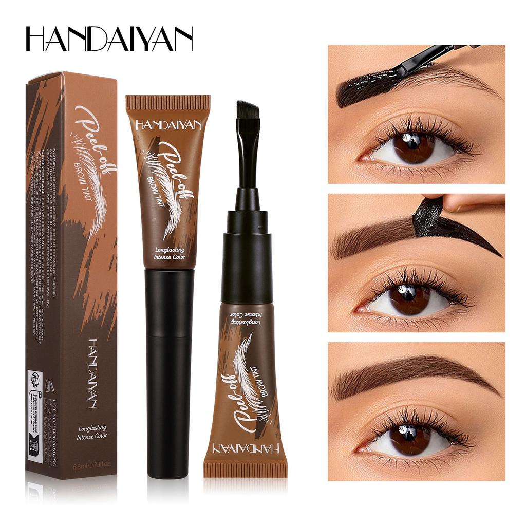 Gel Sopracciglia Strappabile, Colore a Lunga Tenuta, Impermeabile, Effetto Trucco Naturale, Facile da Applicare, E Modella le Sopracciglia Trucco Quotidiano da Campus