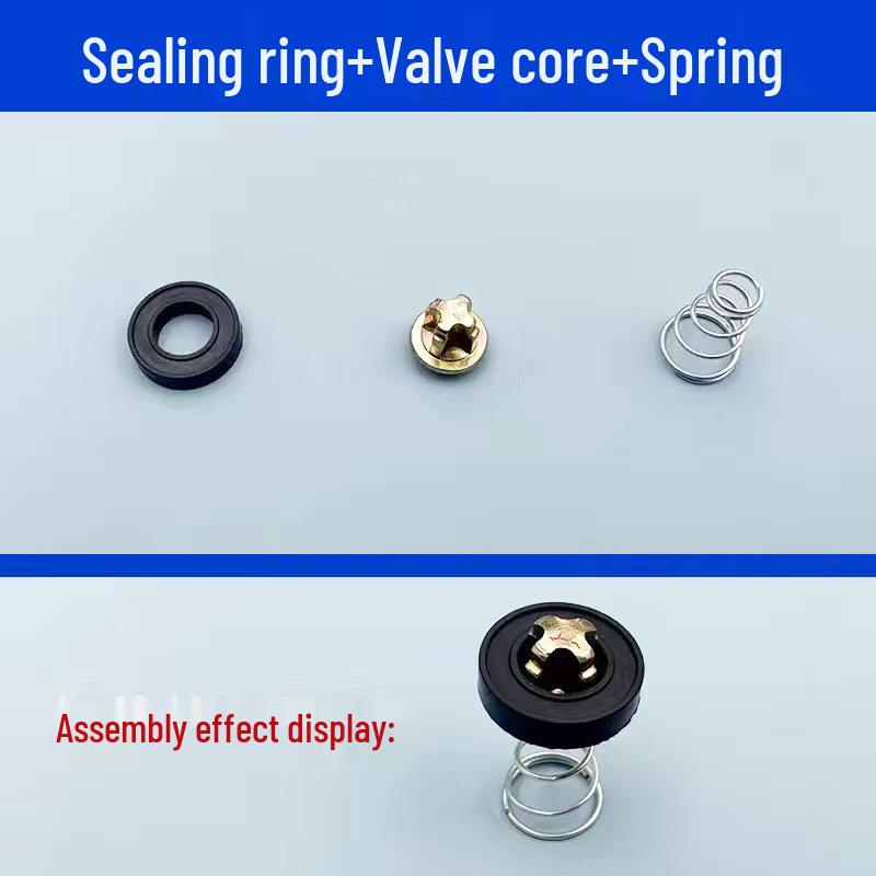 C-Type Pneumatic Quick Coupling with O-Ring Gasket, Valve Core, Spring, and Air Hose Female Connector Accessories