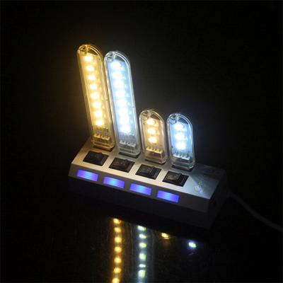 Mini trinkbar USB DC 5V 3 8LEDs Schrank Schrank Nachtlicht Tisch Leselampe