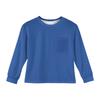 Girls' Long Sleeve Blouse - Round Neck Soft Waist Tunic