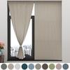 No Drill Velcro Blackout Curtain Eco Friendly Polyester Sun Shield Window Shade