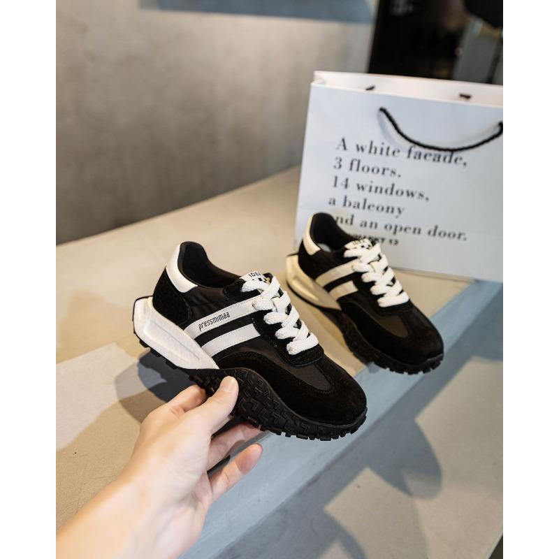 Lightweight Waffle Platform Station Women, Women's Shoes Autumn Velvet Sneakers Women