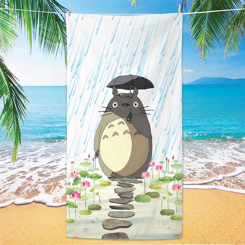 Send Cartoon Animation Chinchilla Beach Towel Microfiber Digital Printing Quick-Drying Beach Towel