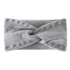 Versatile Rhinestone Elastic Headband for Face Washing & Sports - Simple, Solid Color, Sweat-Absorbing Fabric