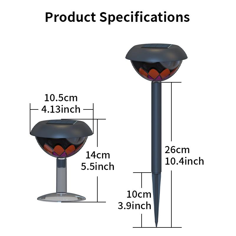 Solar Flower Projection Garden Light Weatherproof Outdoor Lawn Pathway Decor Easy Install Solar Garden Decor Solar Garden Lights