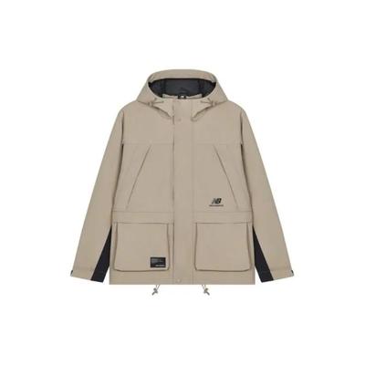 Jackets Men's Khaki Hooded Moderate Workwear (Unisex) Jackets AMJ23320 DRI