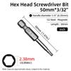 50-mm-Sechskantschraubendreher-Bits, magnetischer Sechskant-Inbusschlüssel, Bohrer-Bit (5/64–5/16 Zoll), Schraubendreher, Bohrmaschine, Handwerkzeug