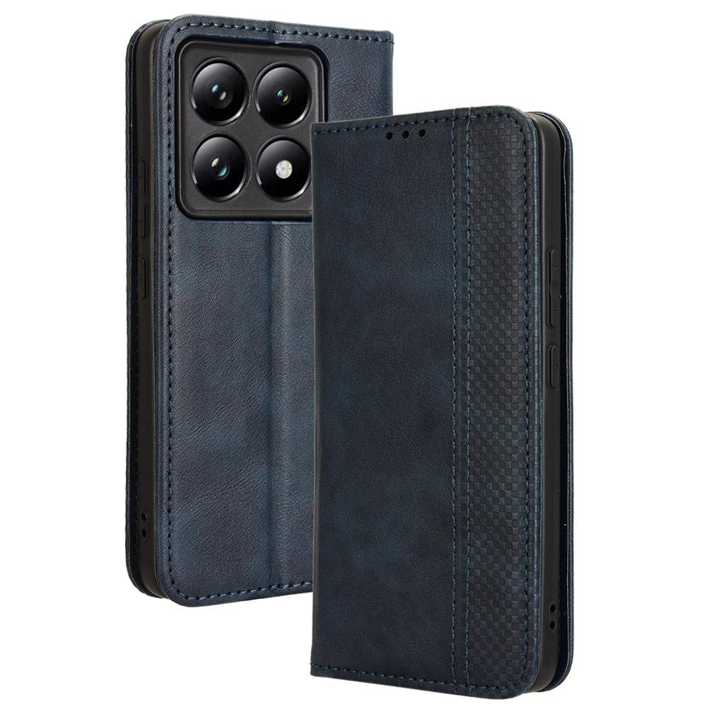 For Xiaomi 14T Pro Leather Case Wallet Stand Retro Texture Phone Cover