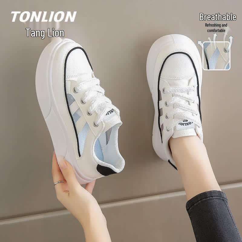 TonLion Women s Hollow-Out Breathable Platform Sneakers 39
