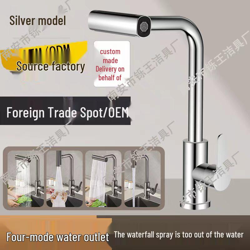 Lucky Cat Hot & Cold Stainless Steel Faucet for Kitchen & Bathroom Sink
