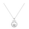 Necklace Sweetheart Bow Star Moving Sparkling Pendant, Exquisite Niche Style Clavicle Chain, Ins Style Simple and Versatile TX2311049A