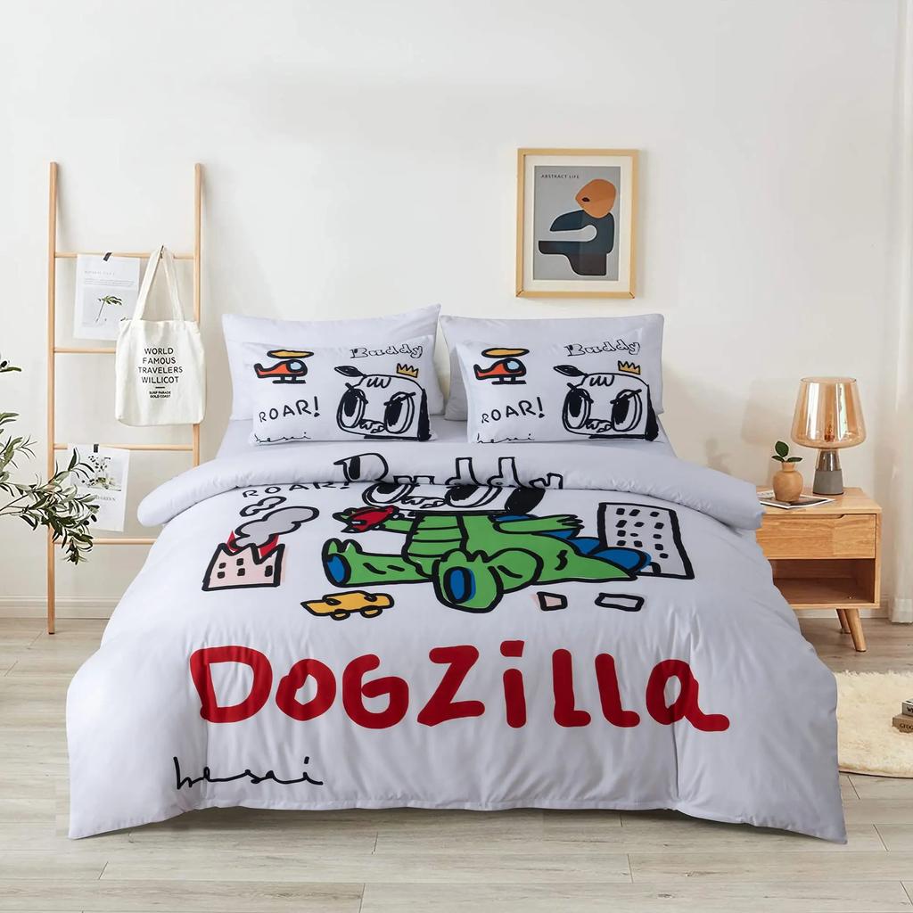 Tye Dye Povlak na peřinu Žlutý Estetický Anime Kluci Zipové Lůžkoviny Sada Jednolůžko Dětský Pokoj Sada Povlak na přikrývku Měkký Polyester