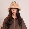 Tomato Winter Fisherman Hat Rolled-up Beanie Hat Cute Plush Bucket Hat  Outdoor