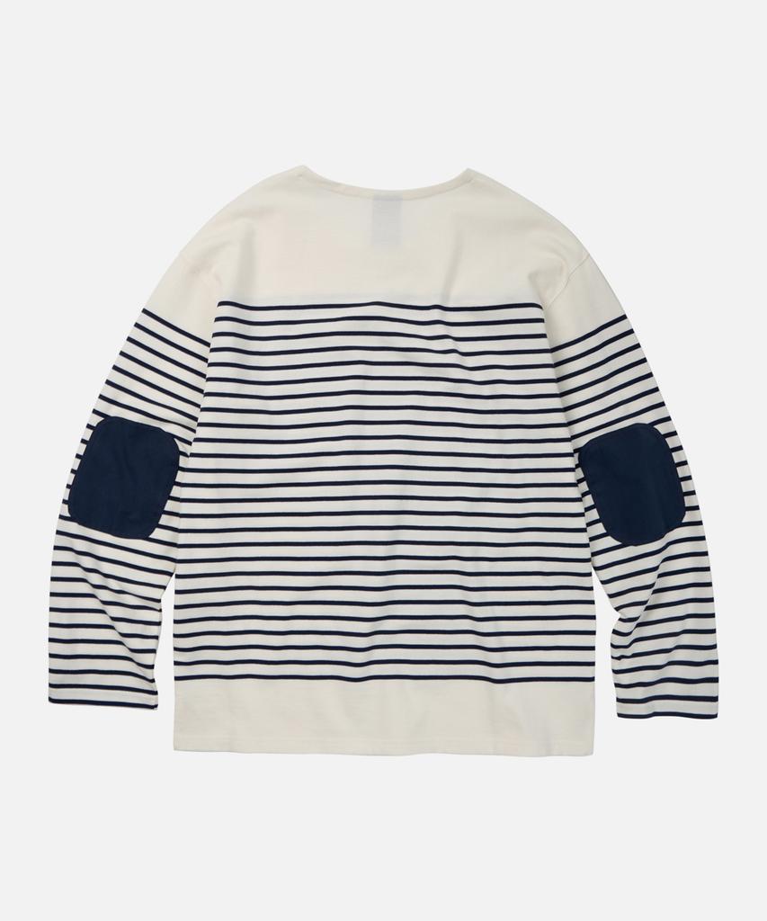 FRIZMWORKS Patch Stripe Boat Neck 004 _ Ivory