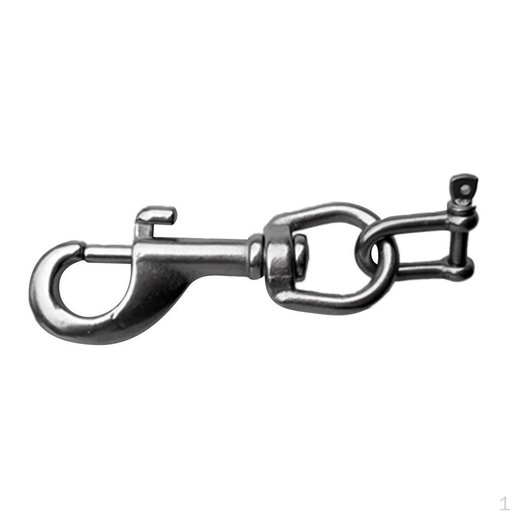 Premium 316 Stainless Steel Scuba Diving Bolt with D Ring Shackle