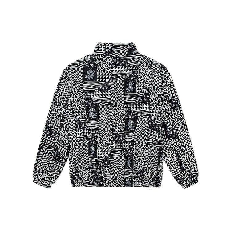 Vans SS22 Checkerboard Tiger Print Jacket Unisex Outerwear Black VN0A5H9T7TO