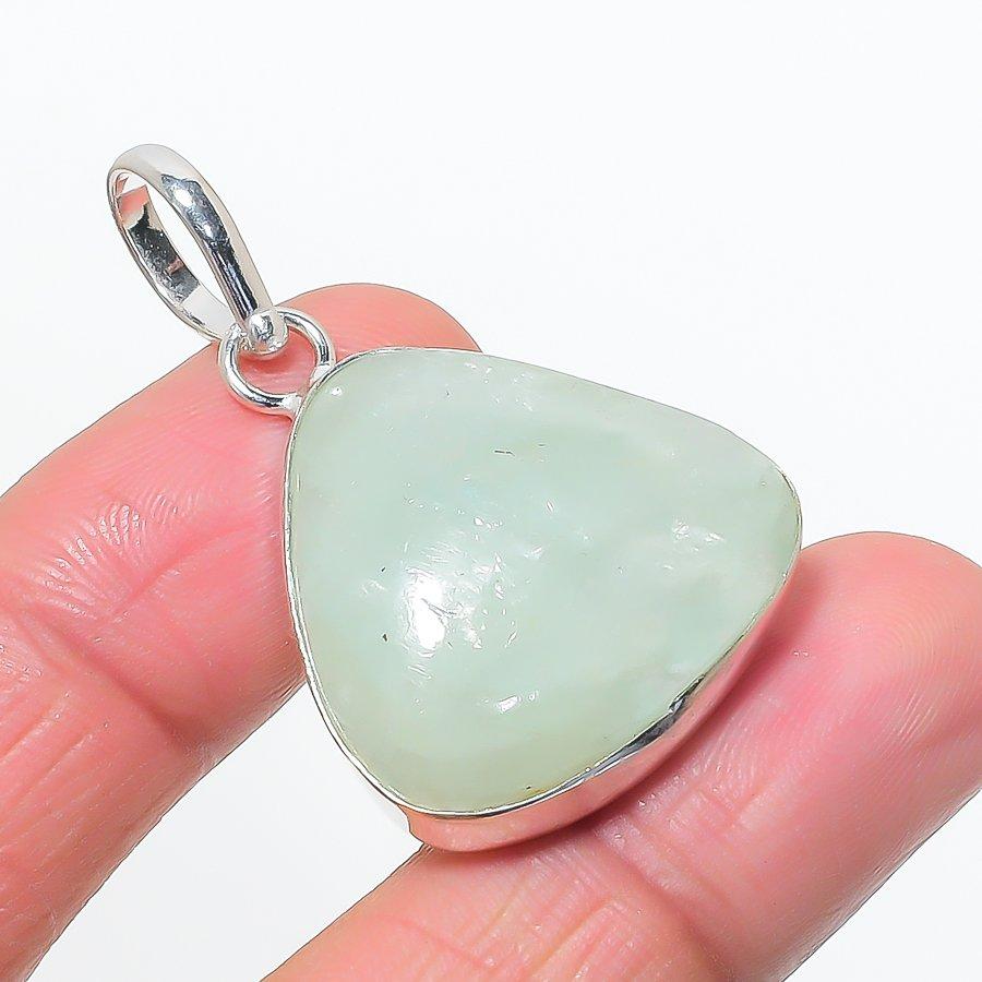 Natural Aquamarine Gemastone 925 Sterling Silver Jewelry Pendant 1.85 AP-14448