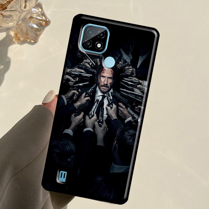 John Wick For Realme C67 C75 C61 C55 C53 C51 C21Y C25S GT 6 6T 5 GT7 Pro 10 11 12 13 14 Pro Plus Case