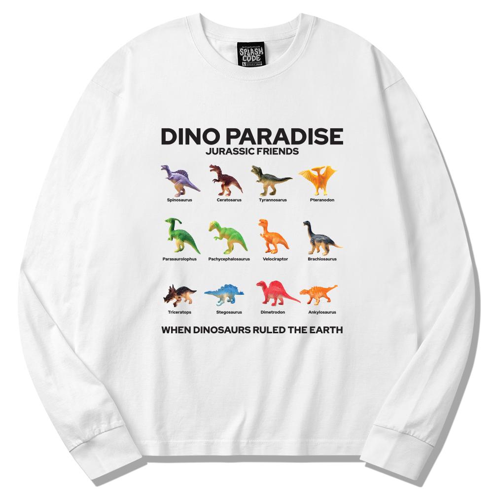 Seupeullaesikodeu Long Sleeve White - Dino Paradise