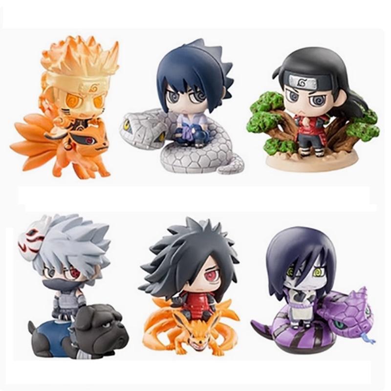 NARUTO Action Figure Uchiha Madara Senju Hashirama Hatake Kakashi Uchiha Madara Orochimaru Model Collection Ornament Kids Gifts