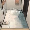 Crystal Velvet Modern Fashion Simple Carpet Living Room Bedroom Bedside Carpet Anti-slip Dirty Resistant Washable Rug