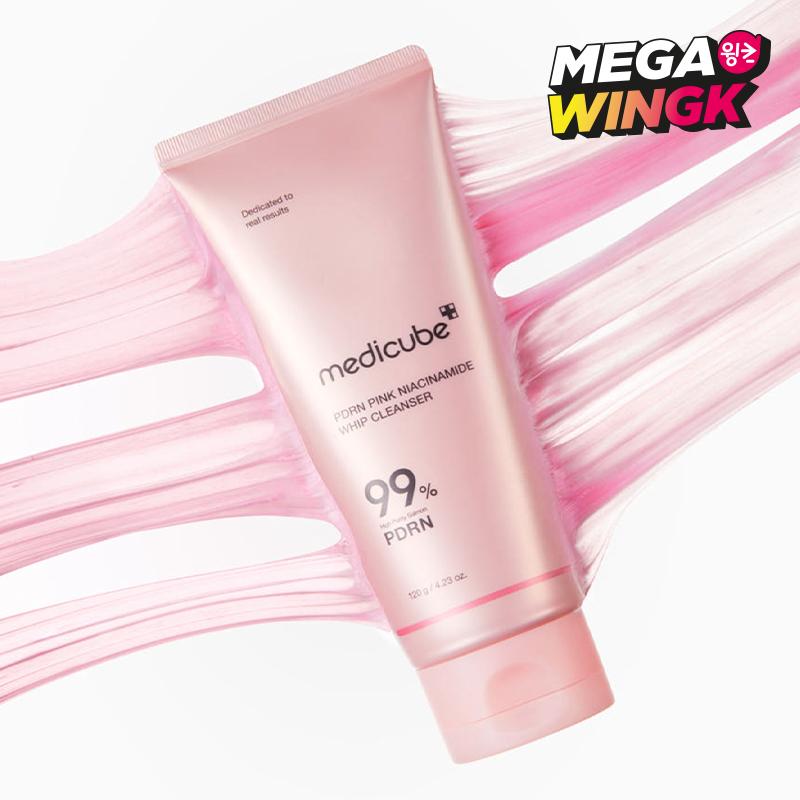Medicube PDRN Розовая Взбитая Очищающая Пена 120 мл