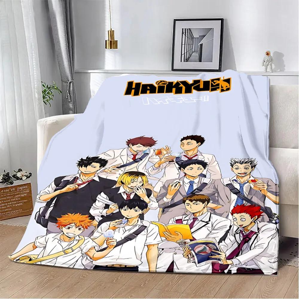 Japan Anime Haikyuu Printed Blanket Picnic Blankets Warm Blanket Soft and Comfortable Blanket Home Travel Birthday Gift